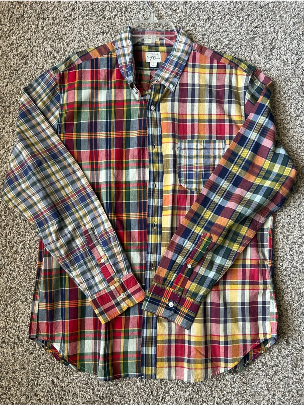 J. Crew Multicolor Plaid Button-Down Shirt
